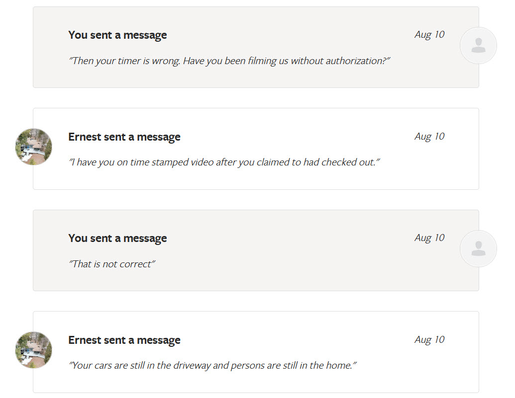 unauthorized filming